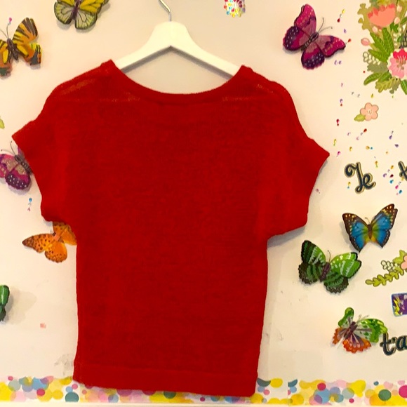 ❤️WD-NY ❤️red knit tops❤️❤️🌺❣️❤️❤️🌺❣️ - Picture 3 of 3